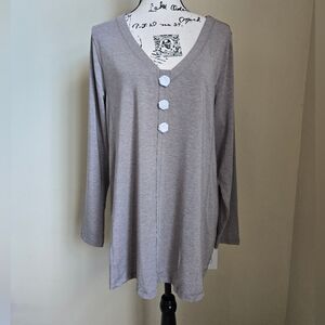Soft Surroundings NWOT Tunic Top Womens 1X Soft Jersey Casual
